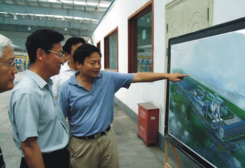 中共湖北省委副書記，武漢市委書記楊松到公司漢南工業園考察